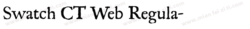 Swatch CT Web Regula字体转换